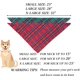thumbnail image 3 of Paquete de 2 pañuelos navideños para perros, varios tamaños, de algodón premium a cuadros, para perros pequeños y medianos., 3 of 7