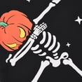 thumbnail image 4 of Halloween Pumpkin Skeleton Pajamas for 3-8T Boy Girl Glow-in-the-Dark 2 Pieces Sleepwear Tops and Pants Set, 4 of 12