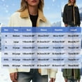 thumbnail image 4 of XPMWRP Womens Winter Coats Fleece Lined Heavyweight Lapel Zip Up Outerwear Casual Loose Thicken Solid Color Jackets Beige XXL, 4 of 9