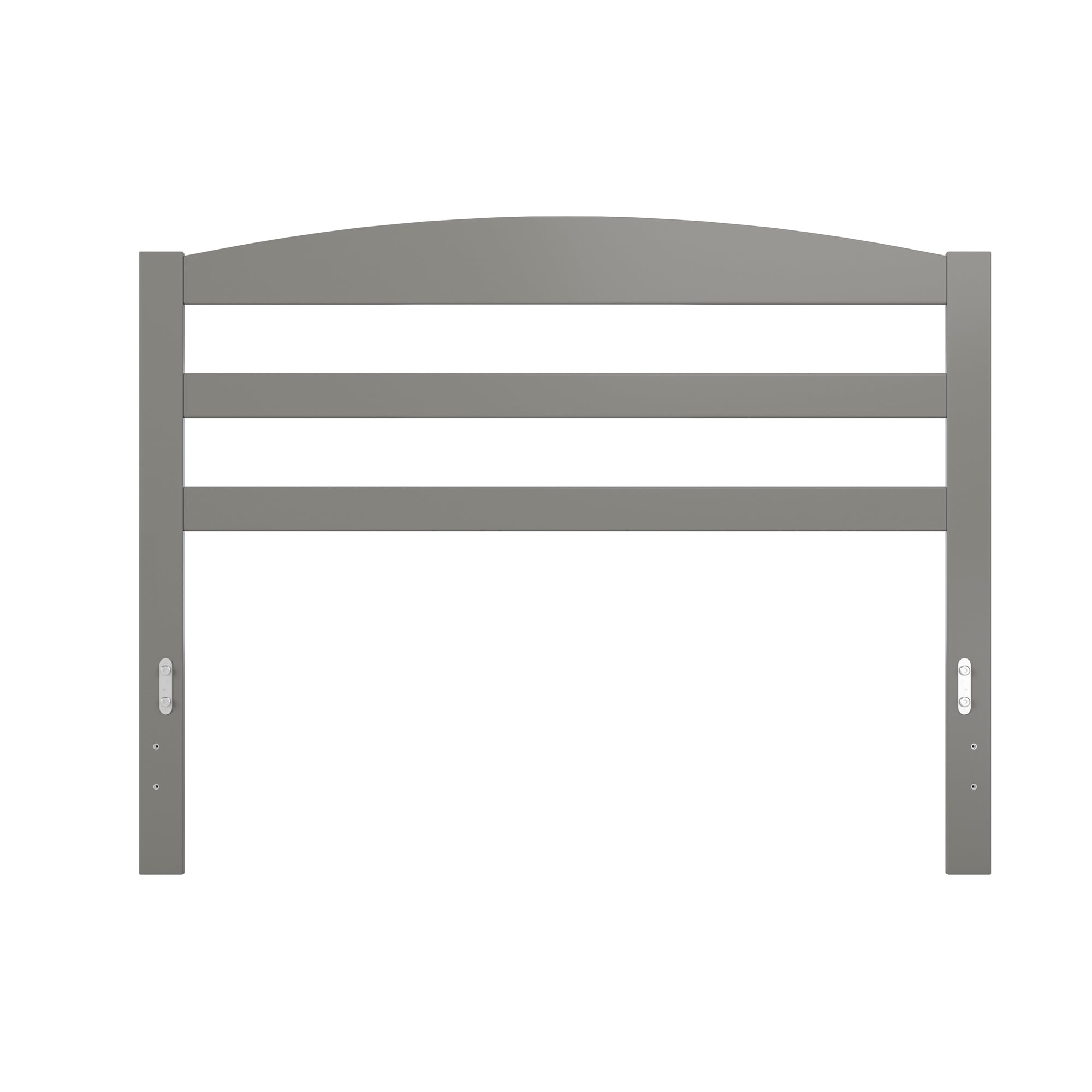 AFI Warren Arched Slatted Wood Headboard with 2 USB Ports, Full, Grey