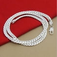 thumbnail image 1 of Collier de Luxe 5mm Argent Chaîne 20 Pouces Mode Pouces Femmes Hommes Chaîne Y9I9, 1 of 6