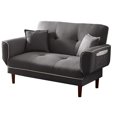 thumbnail image 4 of Veryke Mid Century Sofa Sleeper Beds, Sofa Couch with 2 Pillows - Gray, 4 of 7