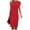 Red, variant on qolati Women's Wear to Work Dresses Elegant Cap Sleeve Sheath Bodycon Midi Dress Crewneck Ruched Front Business Office Pencil Dress Blue S
