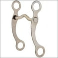 thumbnail image 2 of 5 inch Hilason Nickel Plated Curb Horse Bit Low Port Mouth, 2 of 4