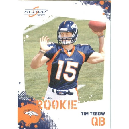 - Tim Tebow RC - Denver Broncos (RC - Rookie Card) 2010 Football Card - NFL Trading Card in Screwdown Case, One Single 2010 Score NFL Trading Card of the.., By SCORE Ship from US