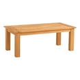 thumbnail image 1 of Pemberly Row Modern Solid Teak Outdoor 18" High Coffee Table in Natural Oil, 1 of 10
