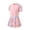 M198 Pink, variant on Likimi Kids Girls One Piece Swimsuit Floral Print Crew Neck Zipper Short Sleeves Built In Shorts Casual Fashionable Swimwear For Swim Beach Pink Size 5-6 Years