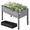 Gray, variant on Wood Garden Bed Rectangle Raised Planters Planter Box Plants Vegetables Flowers Herbs Elevated Planter for Garden/House/Yard