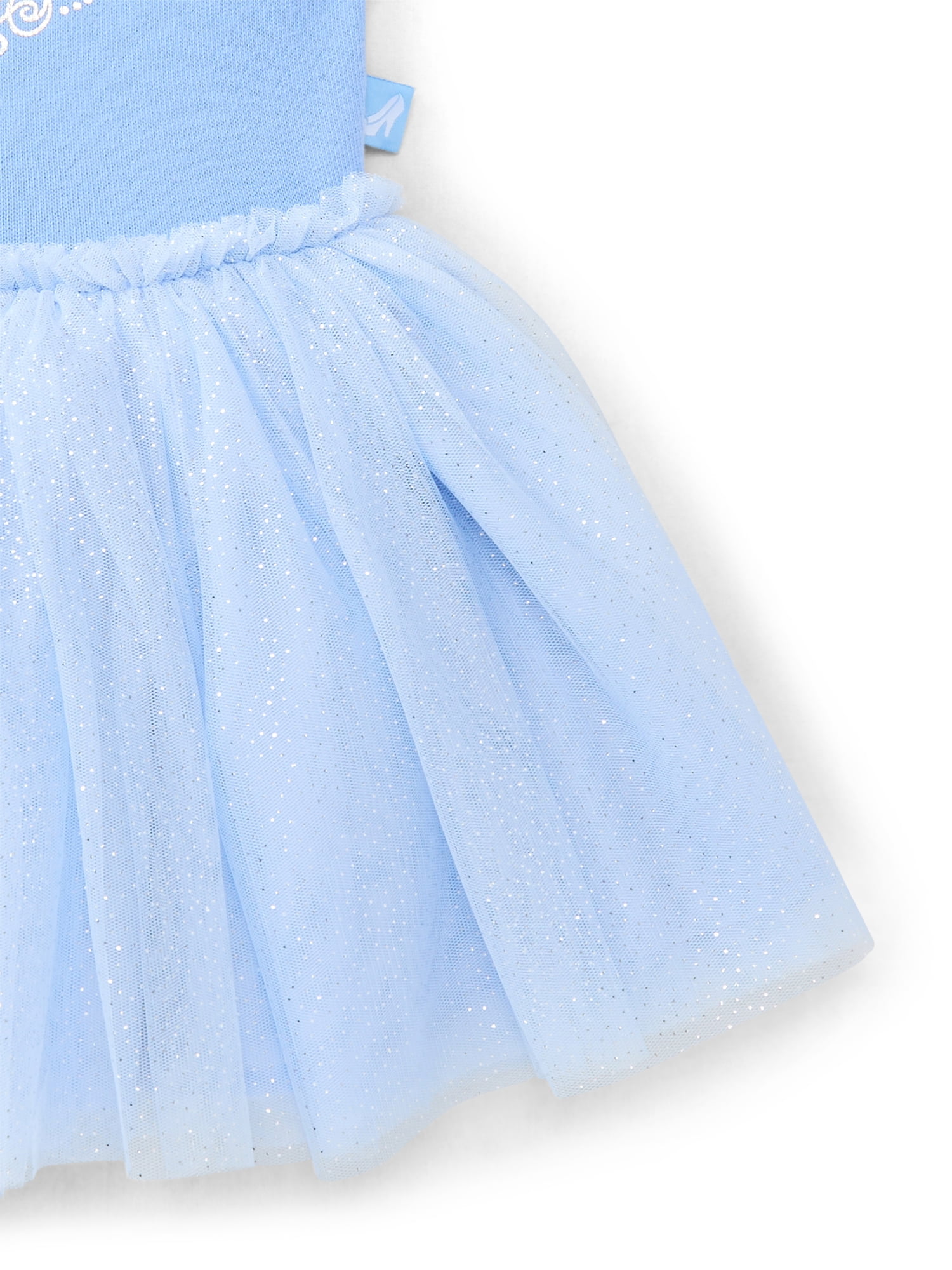 Disney Princess Toddler Girls Cinderella Cosplay Tutu Dress with Puff Sleeves, Sizes 12M-5T