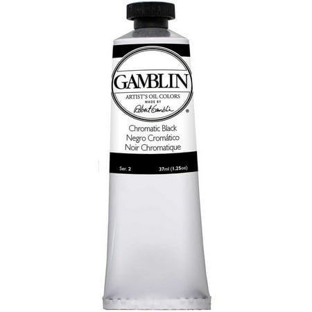 UPC: 0729911112120 | Gamblin Artist Grade Oil Color 37ml Chromatic Black