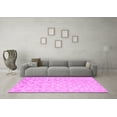thumbnail image 3 of Ahgly Company Indoor Round Abstract Pink Contemporary Area Rugs, 4' Round, 3 of 4