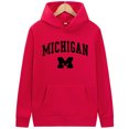 thumbnail image 3 of Sudadera con capucha para hombre y mujer, suéter Unisex con estampado de letras de Míchigan, moda informal para estudiantes y parejas, Otoño e Invierno, 3 of 5
