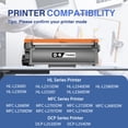 thumbnail image 3 of TN660 Toner Cartridge ZXTZX Compatibles for Brother TN-660 Compatibles for HL-L2315DW MFC-L2720DW Series Printers 2 Pack Black, 3 of 6