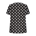 thumbnail image 6 of Uaswgudfs ​Elegant Polka Dot Women's Blouses for Summer​ - V-Neck Short Sleeve with Button Accents & Lightweight Fabric, 6 of 7