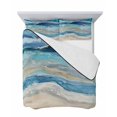 thumbnail image 7 of Quilts Twin-XL Size Bedding Set, Blue Coastal Lightweight Quilted Comforter, Summer Beach Nautical Abstract Art Soft Reversible Bedspread Coverlet with Pillow Covers for All Season, 68" x 98", 7 of 7