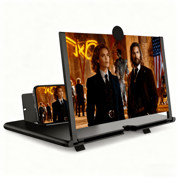 12 Inch Screen Magnifier for Cell Phone,2026 Upgrade  HD Mobile Screen Magnifier Version Clear, Lightweight Foldable Phone Screen Magnifier HD Screen Expander for Movies, Videos, Gaming