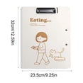 thumbnail image 3 of EGNMCR Storage Bins, Storage Containers A4 Folder Secretary Clipboard Document Hold Student Writing Pad Office Clipboard Storage Multifunctional Organizer Plasti c File Folder Board Clip, 3 of 7