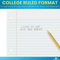thumbnail image 3 of czcpp-Filler Paper 8 x 11 Wide Rule, Loose Leaf 3-Hole Punched Filler Paper, Legal Ruled, (200/Pack), 3 of 4