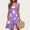7-Purple, variant on Women's Sleeveless Summer Dresses Floral Print Sundress Casual Beach Swing Dress Lightweight Tank Dress