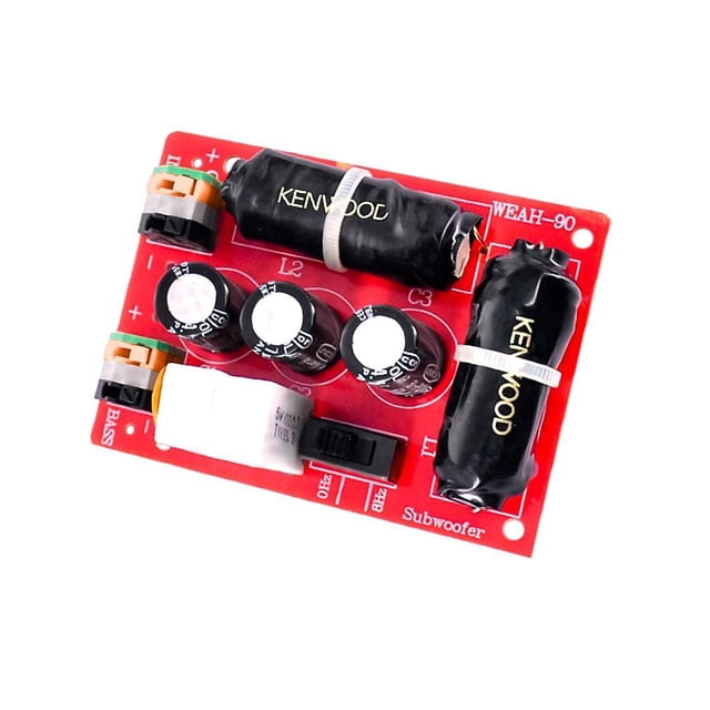 Divisor de frecuencia de subwoofer de altavoz de 200 W, 40 Hz-400 Hz, para cine en casa, estéreo de alta fidelidad, bricolaje, audio para automóvil, Woofer C rojo, rojo