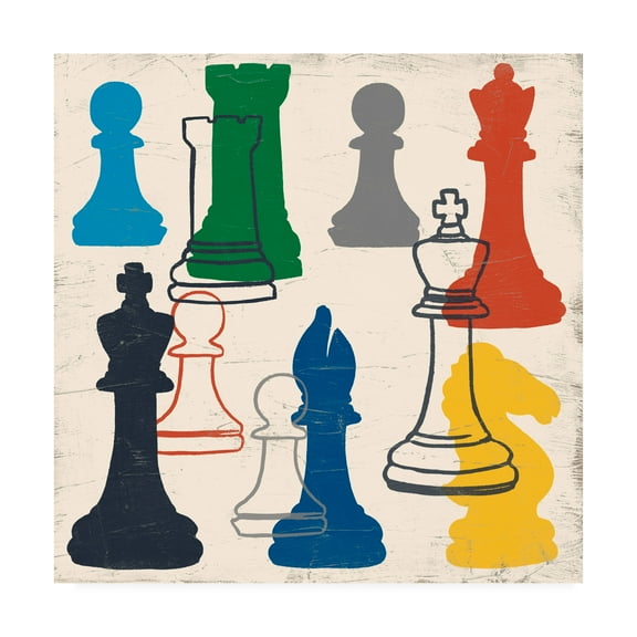 Trademark Fine Art 'Game Time I' Canvas Art by June Erica Vess