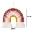 thumbnail image 2 of Colgante de pared del arco iris, decoración del arco iris, colgante de la pared del arco iris de Macrame, decoración de la guardería del bebé del arco iris, decoración de la pared de la guardería, 2 of 5