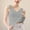 Grey, variant on Miorin Women Seamless Ice Silk Deep V Neck Tank Tops, Wide Strap Sleeveless Undershirt, Solid Slim Fit Layering Cami, Cooling Breathable Base Tee for Summer Daily Office Inner Wear, Black M