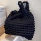 thumbnail image 4 of Bolso de mano con burbujas para mujer, Bolso Hobo con nube bonita, Bolso de compras para mujer (negro), 4 of 8