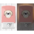 thumbnail image 2 of Caroline's Treasures BB1221CNL Checkerboard Pink Pekingese Ceramic Night Light, 6x4x3", multicolor, 2 of 2