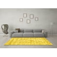 thumbnail image 3 of Ahgly Company Machine Washable Indoor Rectangle Persian Yellow Traditional Area Rugs, 8' x 10', 3 of 4