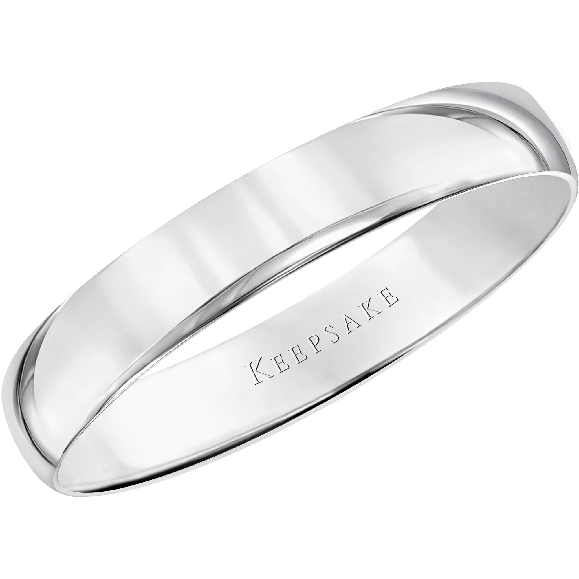 Keepsake 10kt White Gold Comfort Fit Wedding Band, 5.5mm
