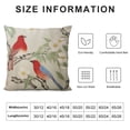 thumbnail image 5 of JEUXUS  Chinoiserie Pillow Covers ,Flower and Red Bird Pillow Cover Chinoiserie Decor Outdoor Pillow Cover for Couch Pillows Living Room Bedroom, 5 of 5