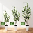 thumbnail image 3 of Artificial Camellia Tree 6FT Faux Trees Indoor Fake Floral Plant Blooming Tree with White Flowers,Faux Camellia Plants for Porch Home Room Bedroom Office Front Door Outdoor Decor, 3 of 8