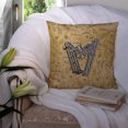 thumbnail image 3 of Carolines Treasures CJ2004-WPW1414 Letter W Musical Instrument Alphabet Canvas Fabric Decorative Pillow, 3 of 4