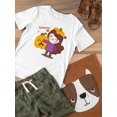 thumbnail image 3 of Halloween Girl W Pumpkin T-Shirt Toddler -Image by Shutterstock,  4 Toddler, 3 of 4