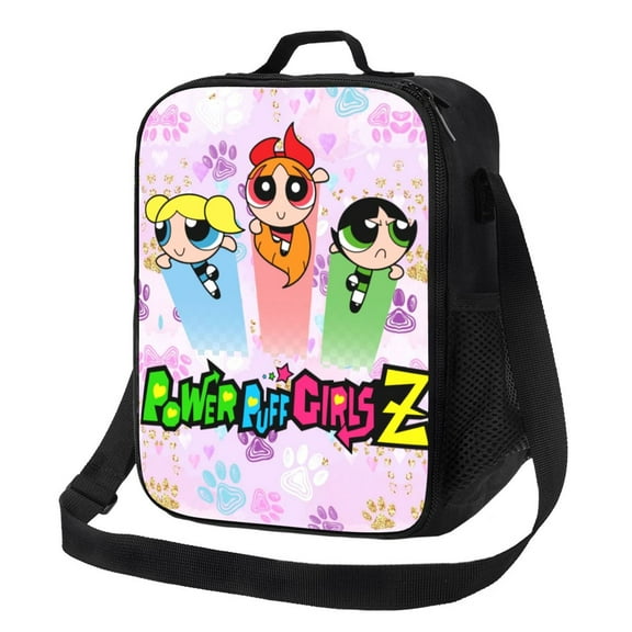 The Powerpuff Blossom, Bubbles and Buttercup Lunch Bag Lunch Box Lightweight Durable Lunch Tote Bag