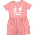 thumbnail image 3 of Inktastic How I Roll Bowling Girls Toddler Dress, 3 of 5
