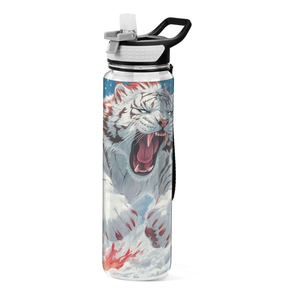 BZSMCE Sport Bottle Snowy Roar Outdoor sports Water Bottle Size: 10.4x3in