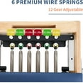 thumbnail image 4 of Home Foldable Pilates Reformer, Big Size-6 Metal Resistance Springs-Wood Pilates Machine & Equipment for Gym Workout, up to 500 lbs Weight Capacity-Solid Basic Reformer for Beginners, 4 of 9