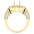 thumbnail image 3 of Dazzlingrock Collection 0.60 Carat (ctw) 18K White Diamond Ladies Bridal Semi Mount Engagement Ring, Yellow Gold, Size 4.5, 3 of 4