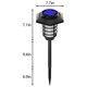 thumbnail image 3 of Fiudx Ofertas y liquidaciones Luces solares para exteriores, focos paisajísticos a prueba de agua, luces de jardín, luces/iluminación inalámbricas para exteriores con energía solar para patio, pasare, 3 of 7