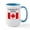 White/Blue Inside, variant on CafePress - Id Rather Be In Canada Mugs - 15 oz Ceramic Large White Novelty Mug