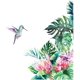 thumbnail image 1 of Calcomanía de pared de planta verde, calcomanía de pared tropical, calcomanía de pared autoadhesiva extraíble, pegatinas de acuarela, calcomanías de pared, decoración del hogar y decoración de la, 1 of 5