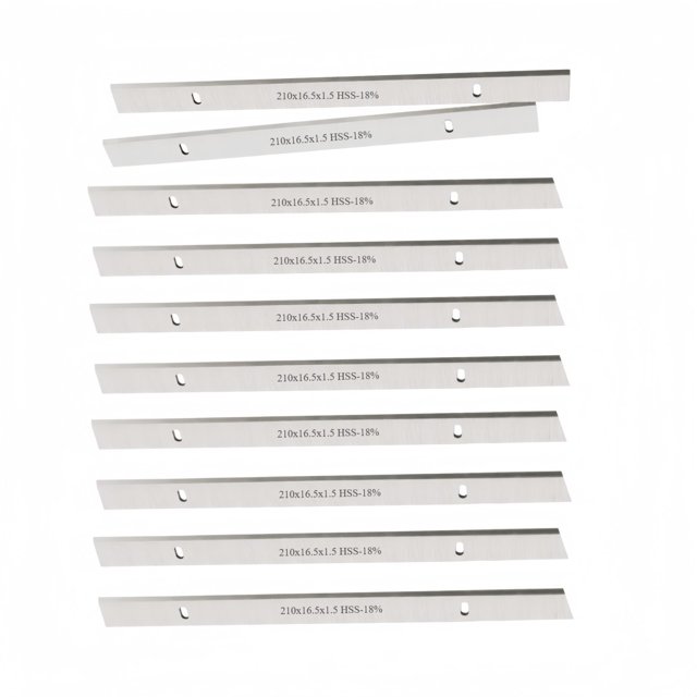 10 Uds. Hoja Cepilladora De Madera HSS De 210x16,5x1,5mm, 8,27x0,62x0,06 Pulgadas, Cuchillo De Carpintería Afilado Y De Espesor For TH-SP 204 TC-SP 204