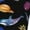3 Black, variant on Whales In Space Print Gift Stocking Stuffers,Adult Stockings,Novelty Socks,Funny Socks Birthday Running Walking Sleeping