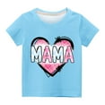 thumbnail image 3 of ibuvkizy Baby Girl Clothes Graphic Round Neck Crop Top Girls Short-Sleeve T-Shirt Tops, 3 of 3