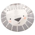 thumbnail image 1 of 36-Inch Round Non-Slip Animal Print Rug for Living Room, Bedroom, Nursery Coffee Table Mat Soft Faux Fur Floor Decor, 1 of 5