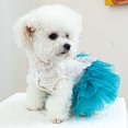 thumbnail image 5 of Vestido para mascotas ANIAC Butterfly con tutú azul para perros pequeños, 5 of 5