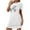 White, variant on Mrat Cotton Womens Pajamas Skirt Plus Size Nightgowns for Women Oversized Sleep Tshirts Dress Short Sleeves Sleepwear S-100 Blue XL