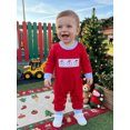 thumbnail image 4 of Cenuakty Baby Boy Christmas Romper Embroidery Long Sleeve Crew Neck Bodysuit, 4 of 9